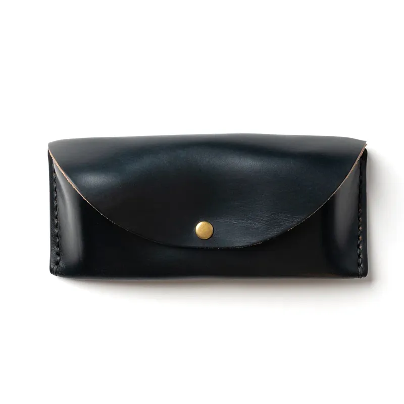 Black Leather Sunglasses Case